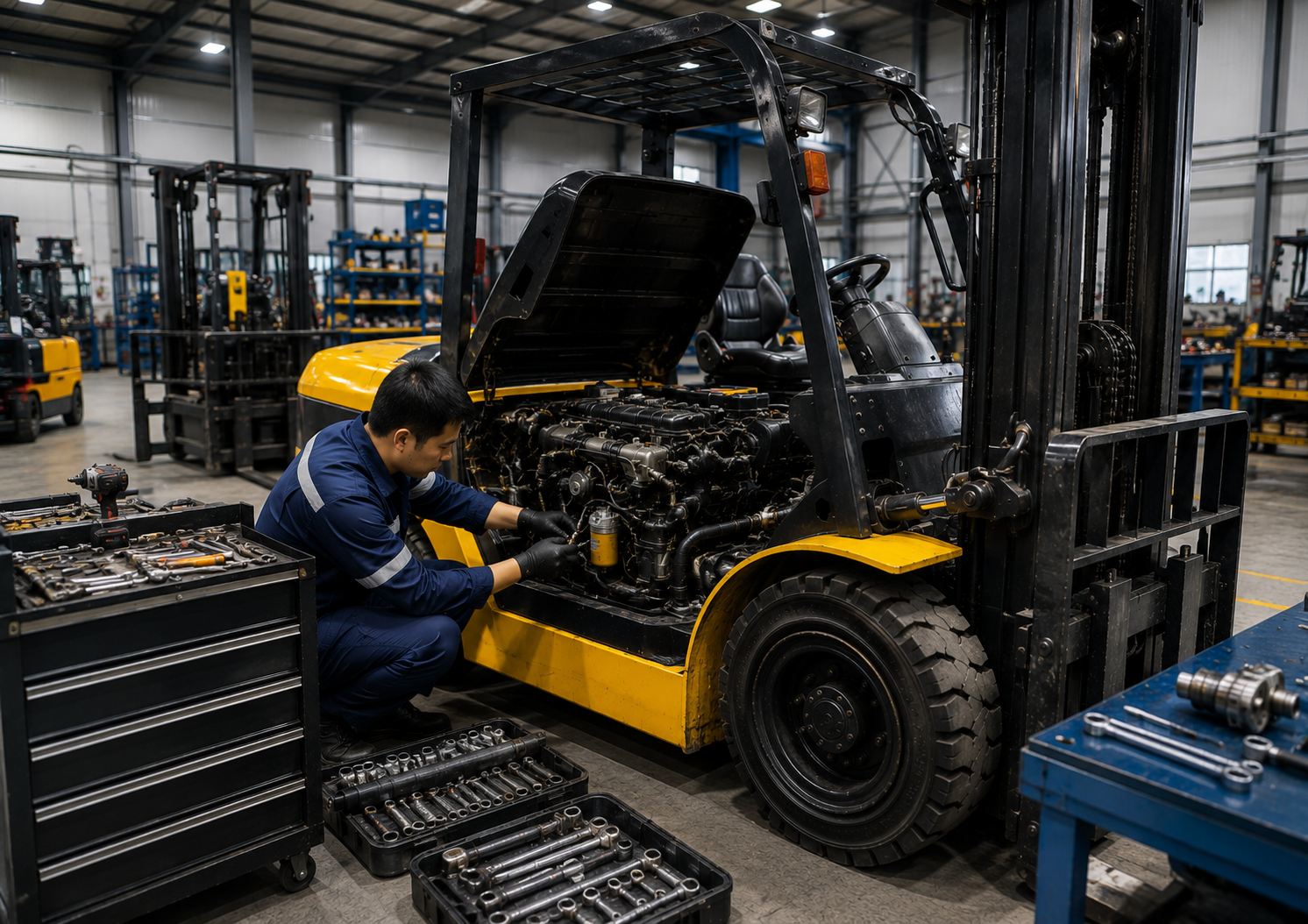 Sửa Chữa Bảo Dưỡng Cho Thuê Xe Nâng Toyota Komatsu Nissan Bình Dương