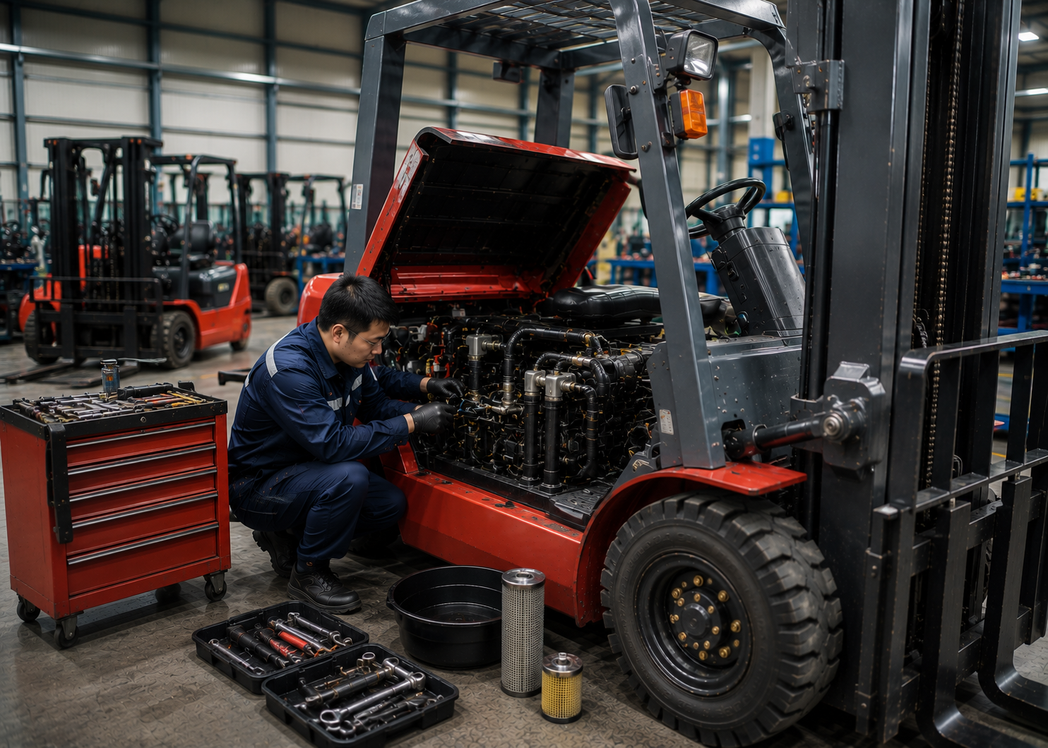 Sửa Chữa Bảo Dưỡng Cho Thuê Xe Nâng Toyota Komatsu Nissan Bình Dương