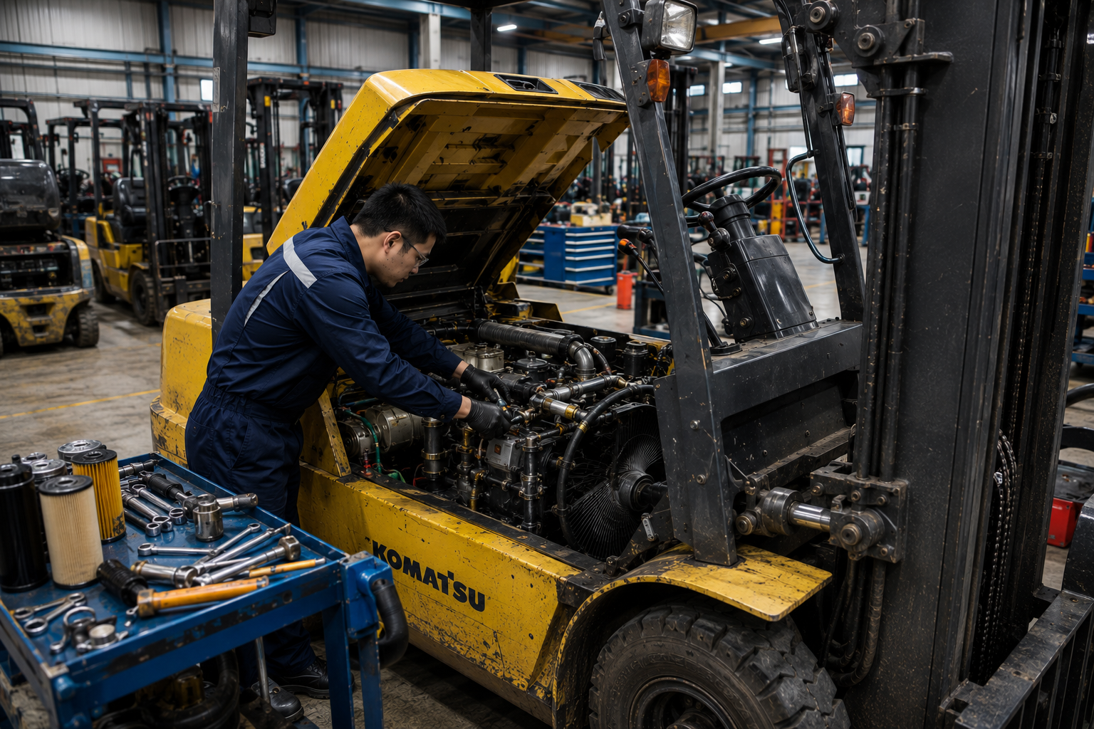 Sửa Chữa Bảo Dưỡng Cho Thuê Xe Nâng Toyota Komatsu Nissan Bình Dương