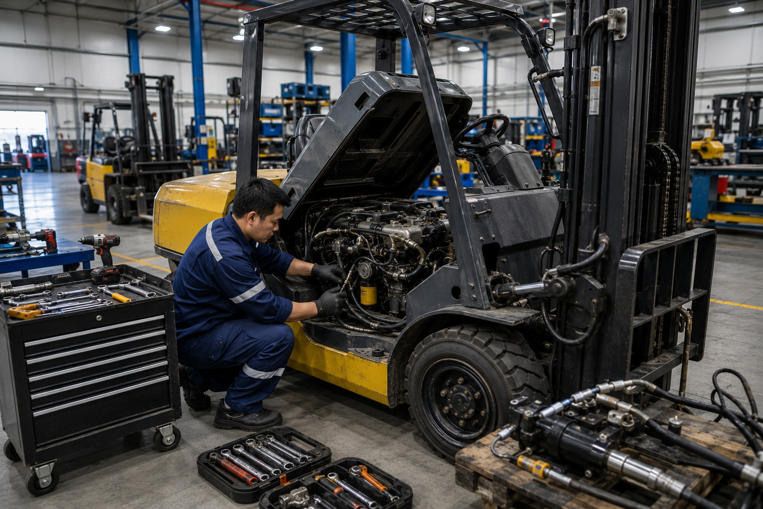 Sửa Chữa Bảo Dưỡng Cho Thuê Xe Nâng Toyota Komatsu Nissan Bình Dương